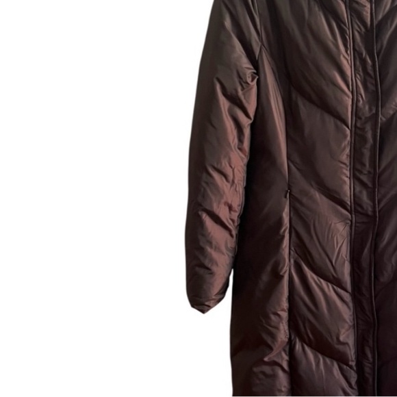 Via Spiga | Long Puffer Coat | Brown Fur Hooded Jacket | Women’s Size Small - Picture 4 of 13
